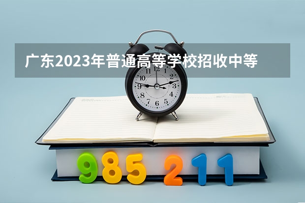 广东2023年普通高等学校招收中等职业学校毕业生统一考试招生工作通知 中职升高职考试只考早上?