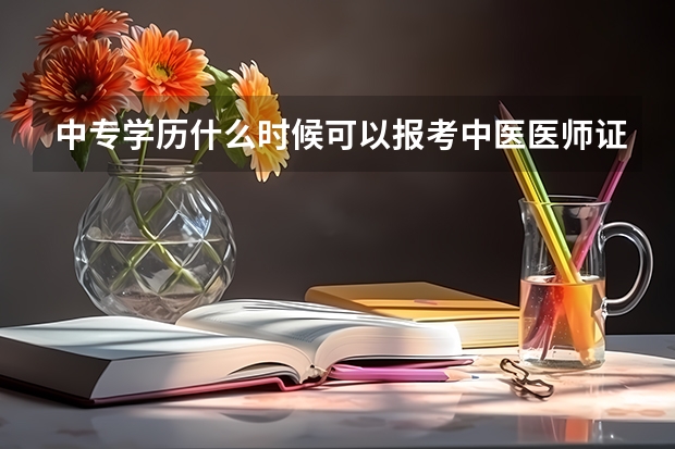 中专学历什么时候可以报考中医医师证 ？