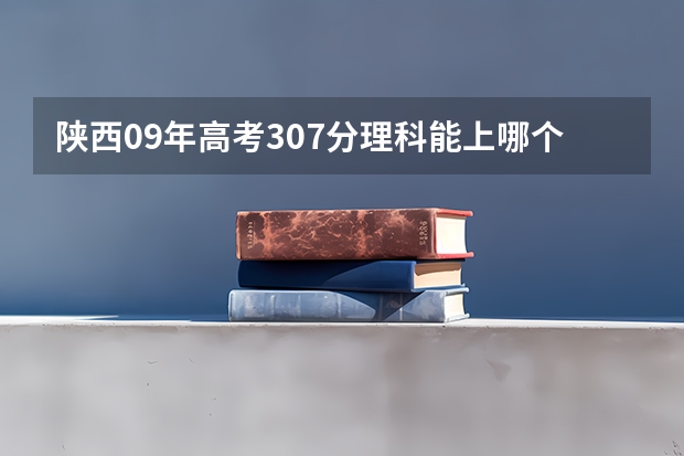 陕西09年高考307分理科能上哪个大专学校