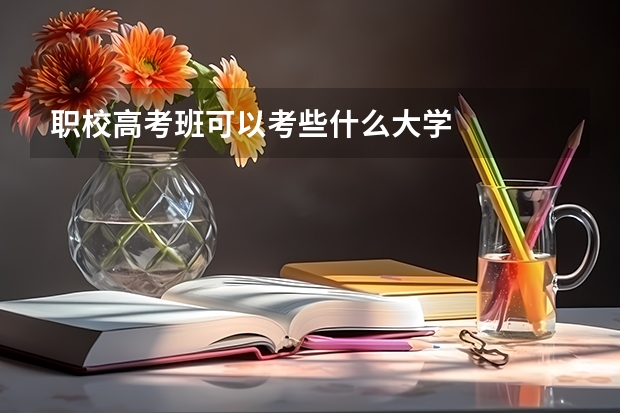 职校高考班可以考些什么大学