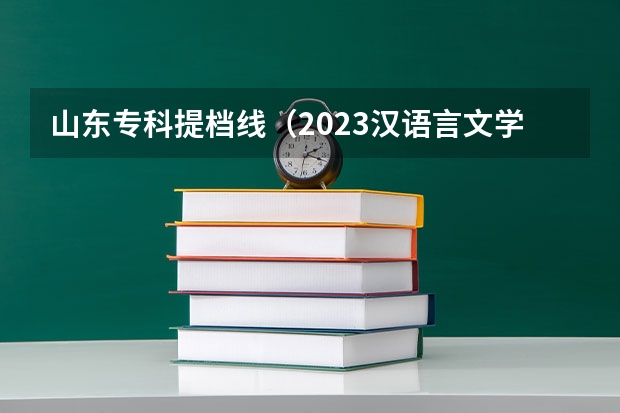 山东专科提档线（2023汉语言文学专业录取分数线）