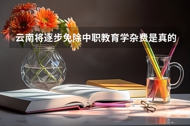 云南将逐步免除中职教育学杂费是真的吗？