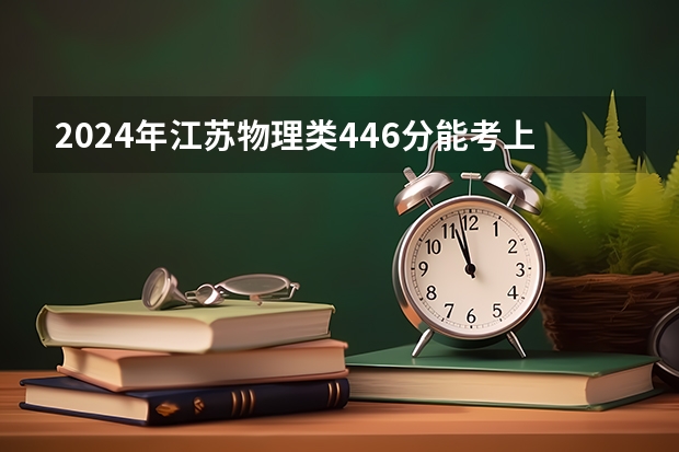 2024年江苏物理类446分能考上什么大学？